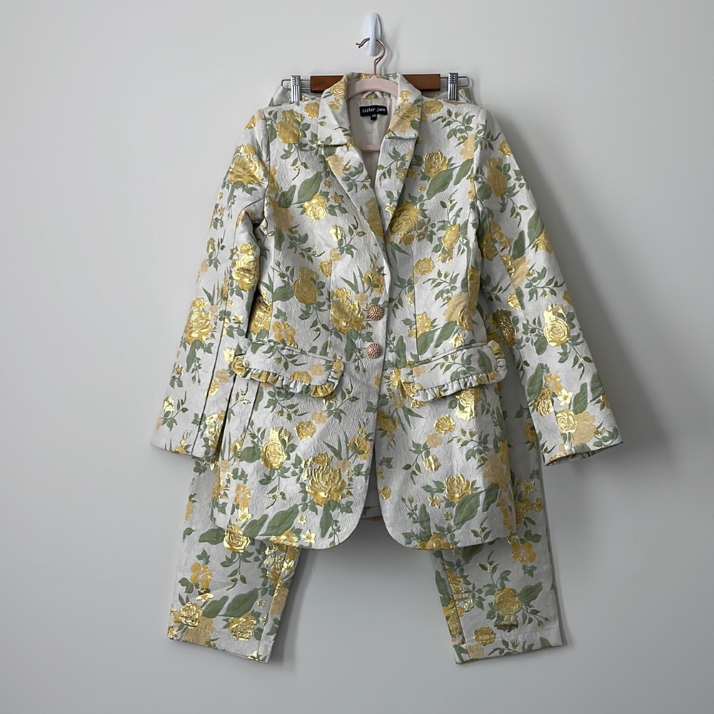 Sister Jane Serena Jacquard Blazer and Trouser Set